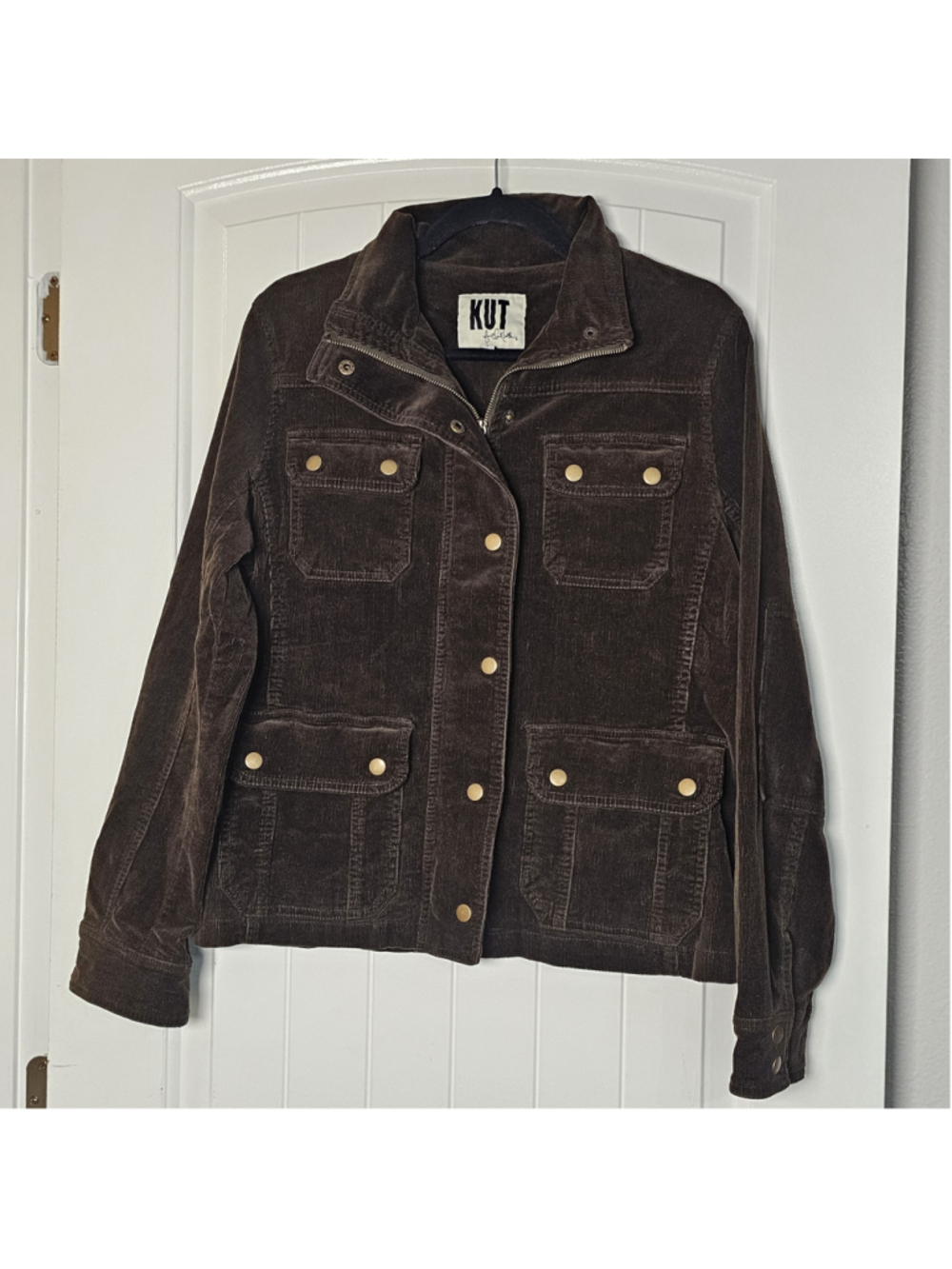 Kut from the Kloth Lg brown corduroy jacket